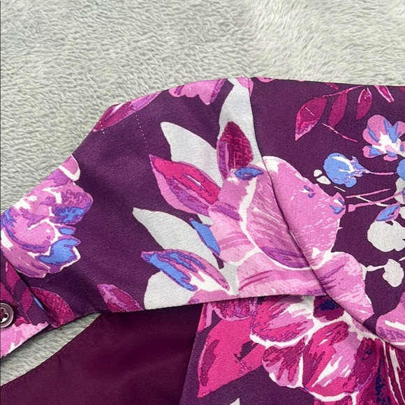 Gymboree 7 Dressed Up Floral Purple Kids Lined Dress - Picture 11 of 15